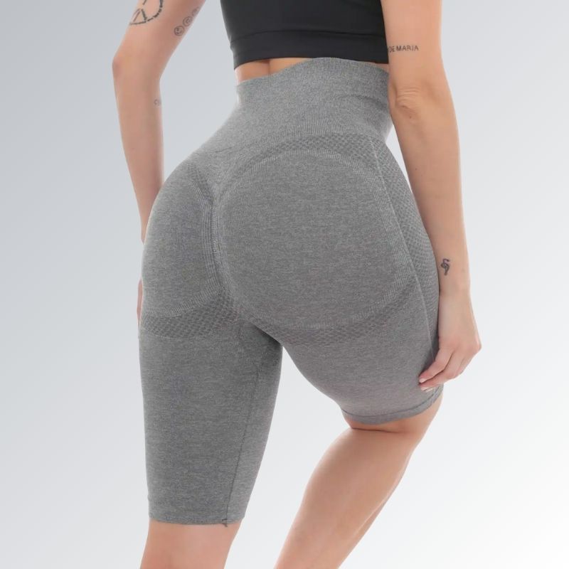 Bermuda Academia Fitness Empina Levanta Bumbum Cinza Claro Jz new moda