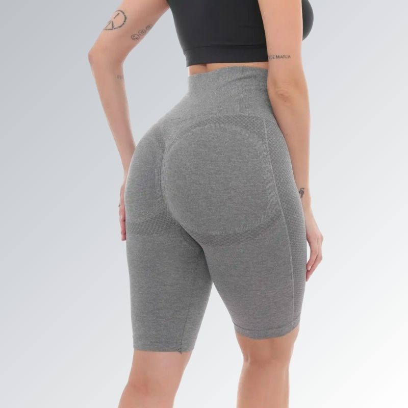 Bermuda Academia Fitness Empina Levanta Bumbum Cinza Claro Jz new moda
