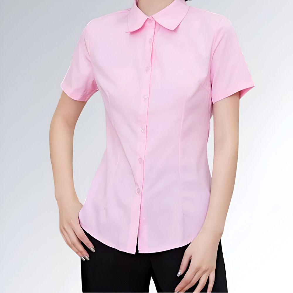 Blusa Decote V Manga Curta - JZ NEW MODA