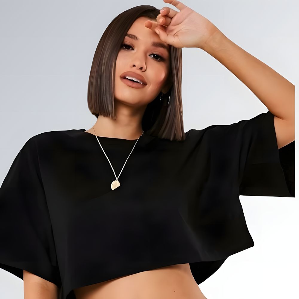 Blusa Solta Manga Curta - JZ NEW MODA