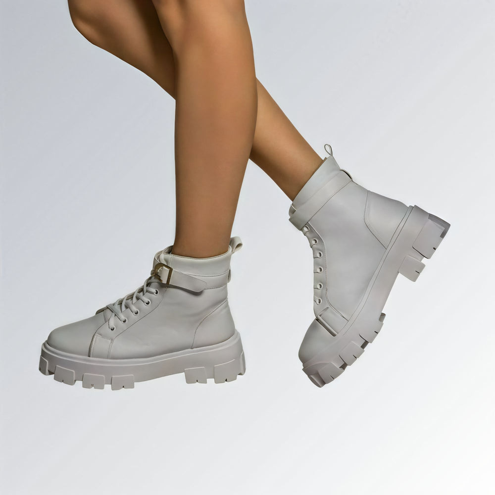 Bota Fivela Cano Médio GuGi Feminina Jz new moda