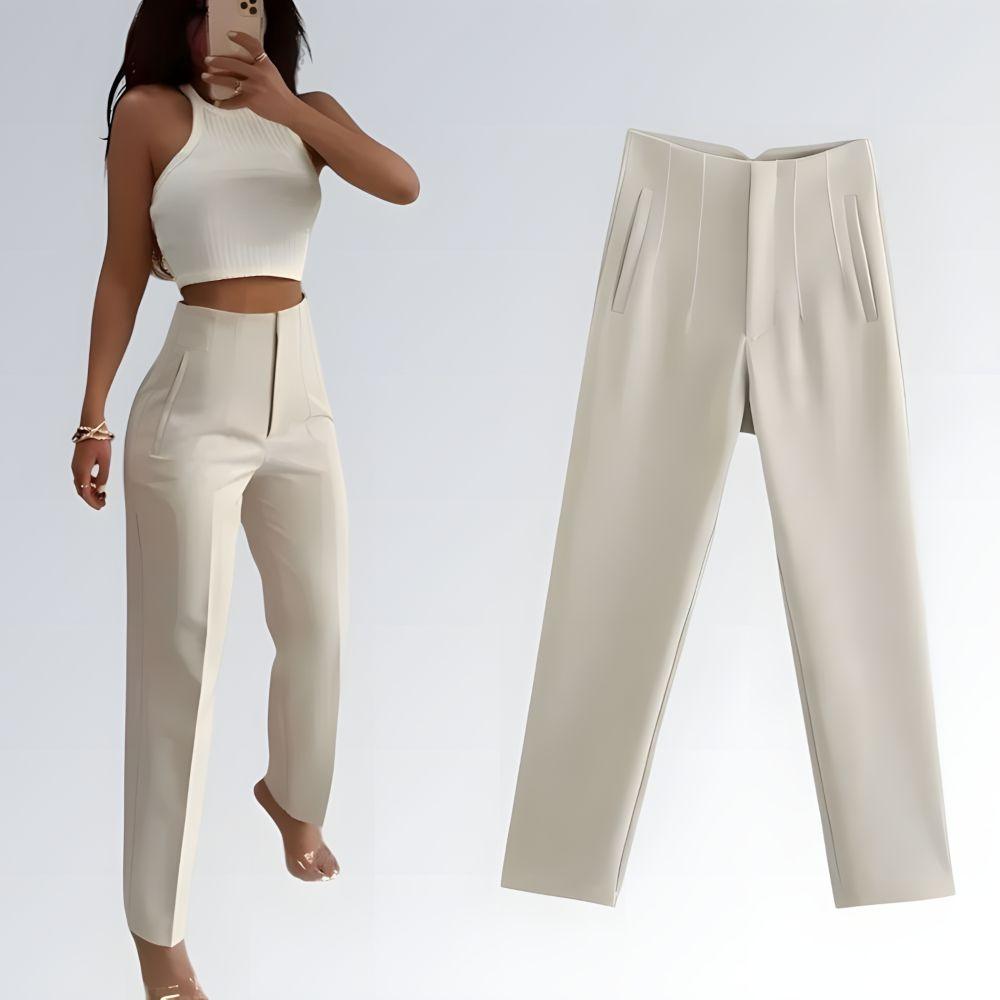 Calça Formal Cintura Alta - JZ NEW MODA