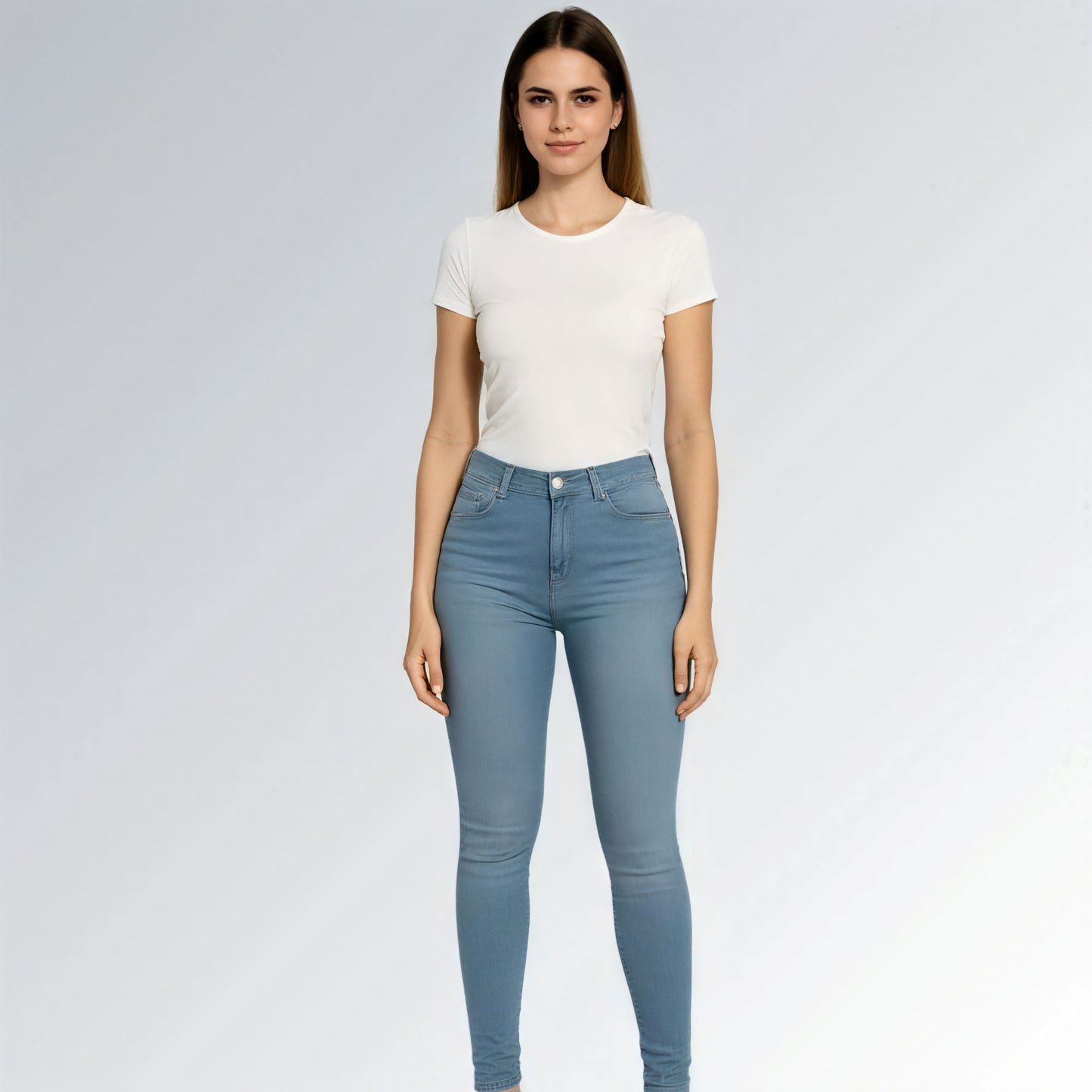 Calça Jeans Cintura Alta - JZ NEW MODA