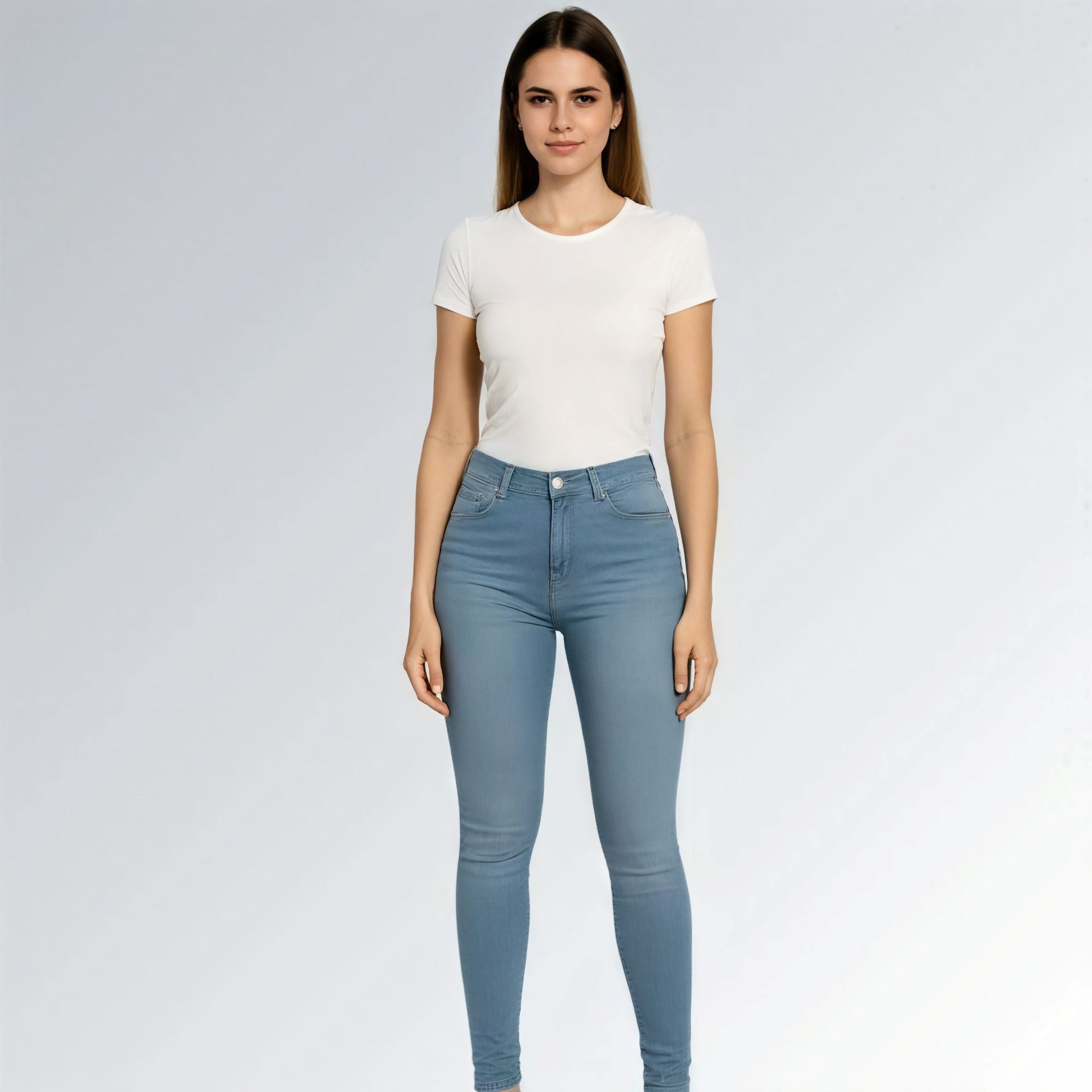Calça Jeans Cintura Alta - JZ NEW MODA