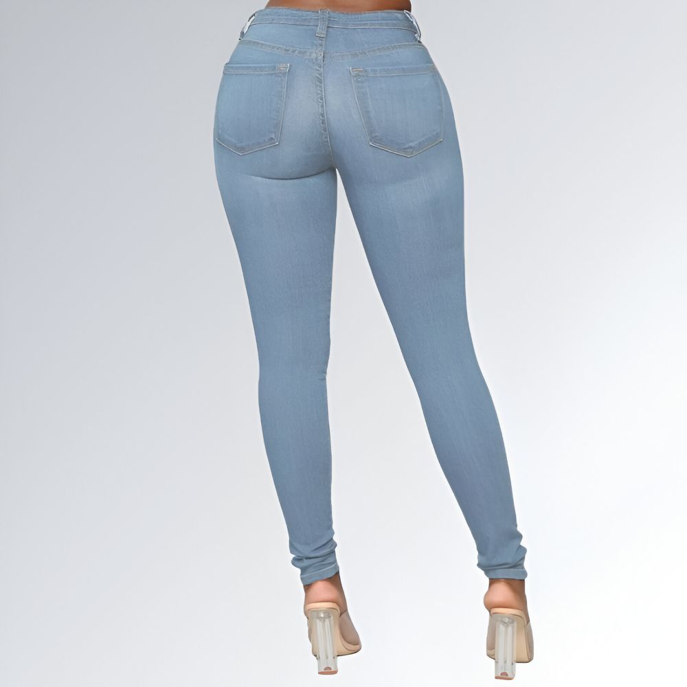 Calça Jeans Cintura Alta - JZ NEW MODA