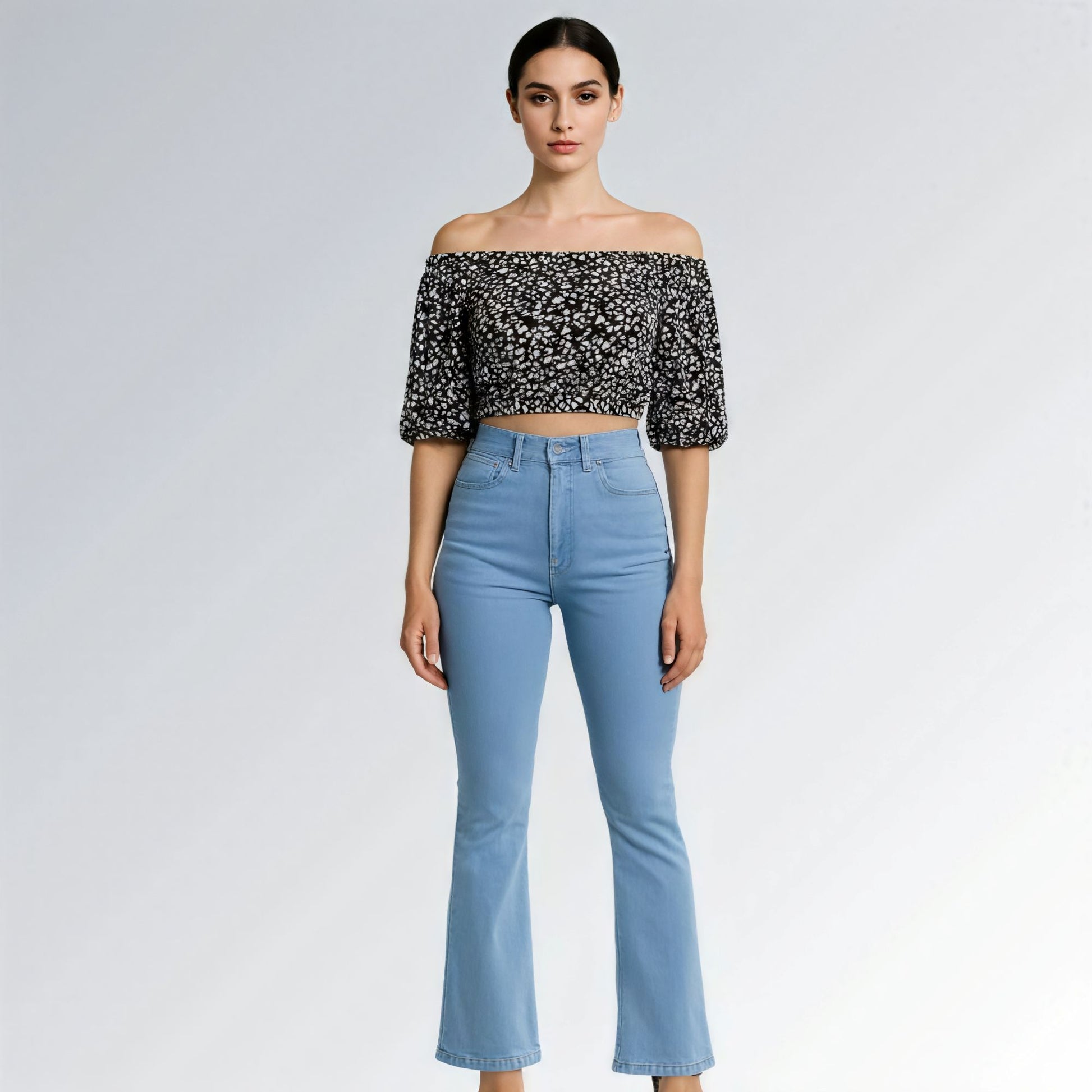 Calça Jeans Flare Demin - JZ NEW MODA