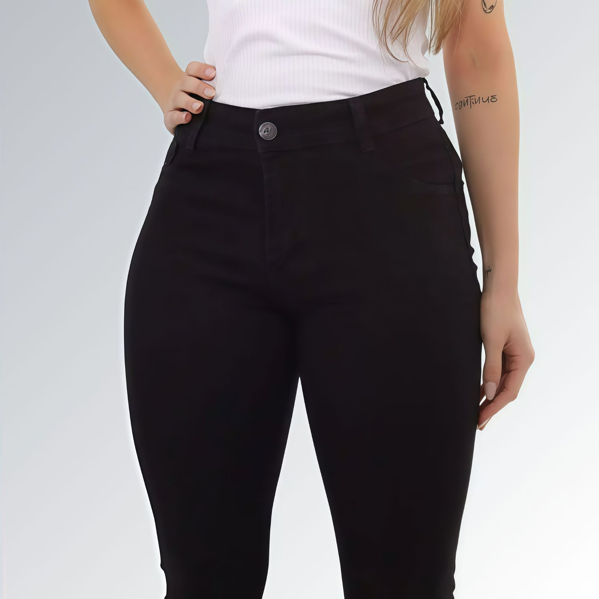 Calça Jeans Flare Preta Black Feminina Premium Tecido Leve Não Desbota Jz new moda
