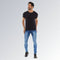 Calça Jeans Masculina Skinny Azul Delavê Modelo Premium Jz new moda