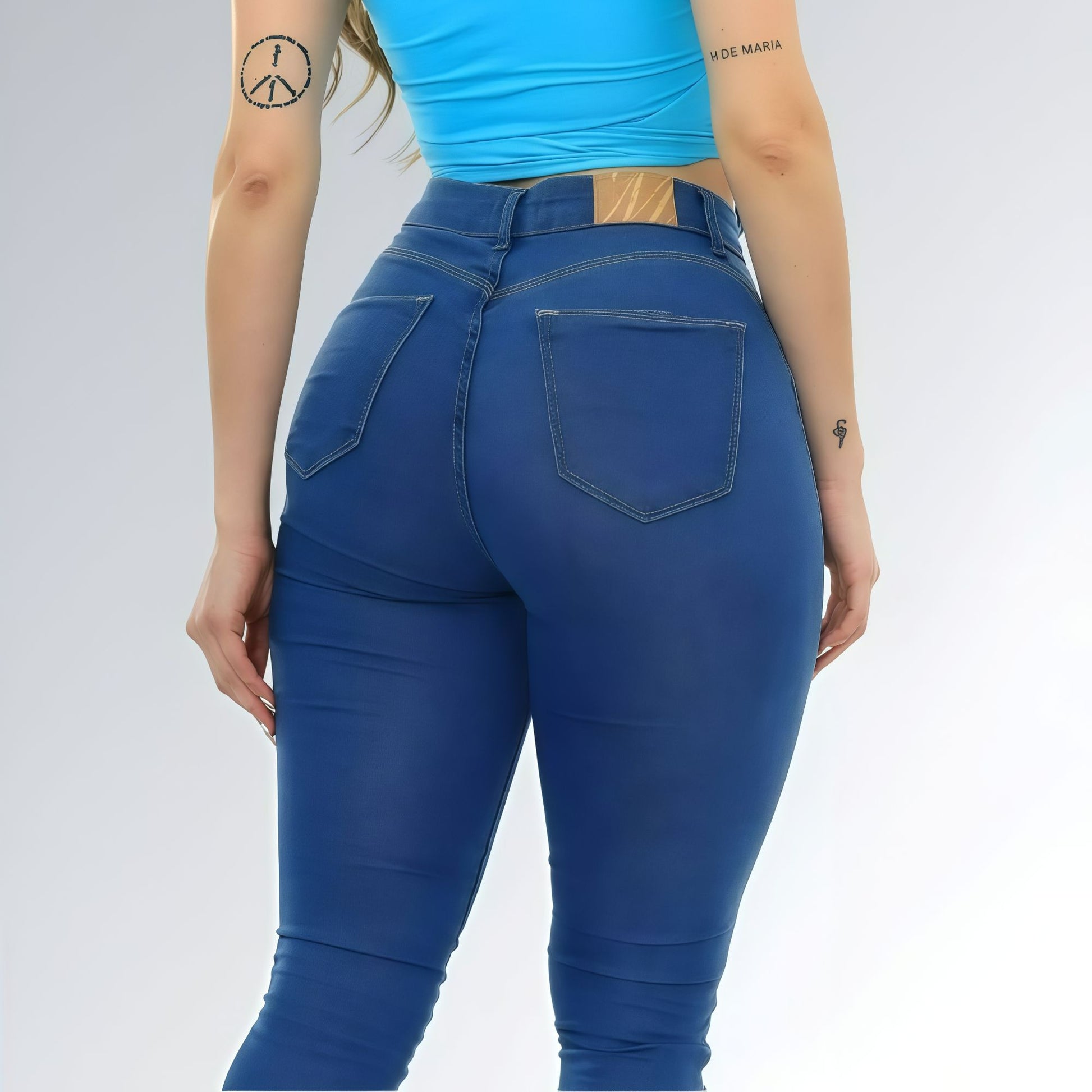 Calça Jeans Skinny Azul Claro Levanta Bumbum Feminina Jz New Moda