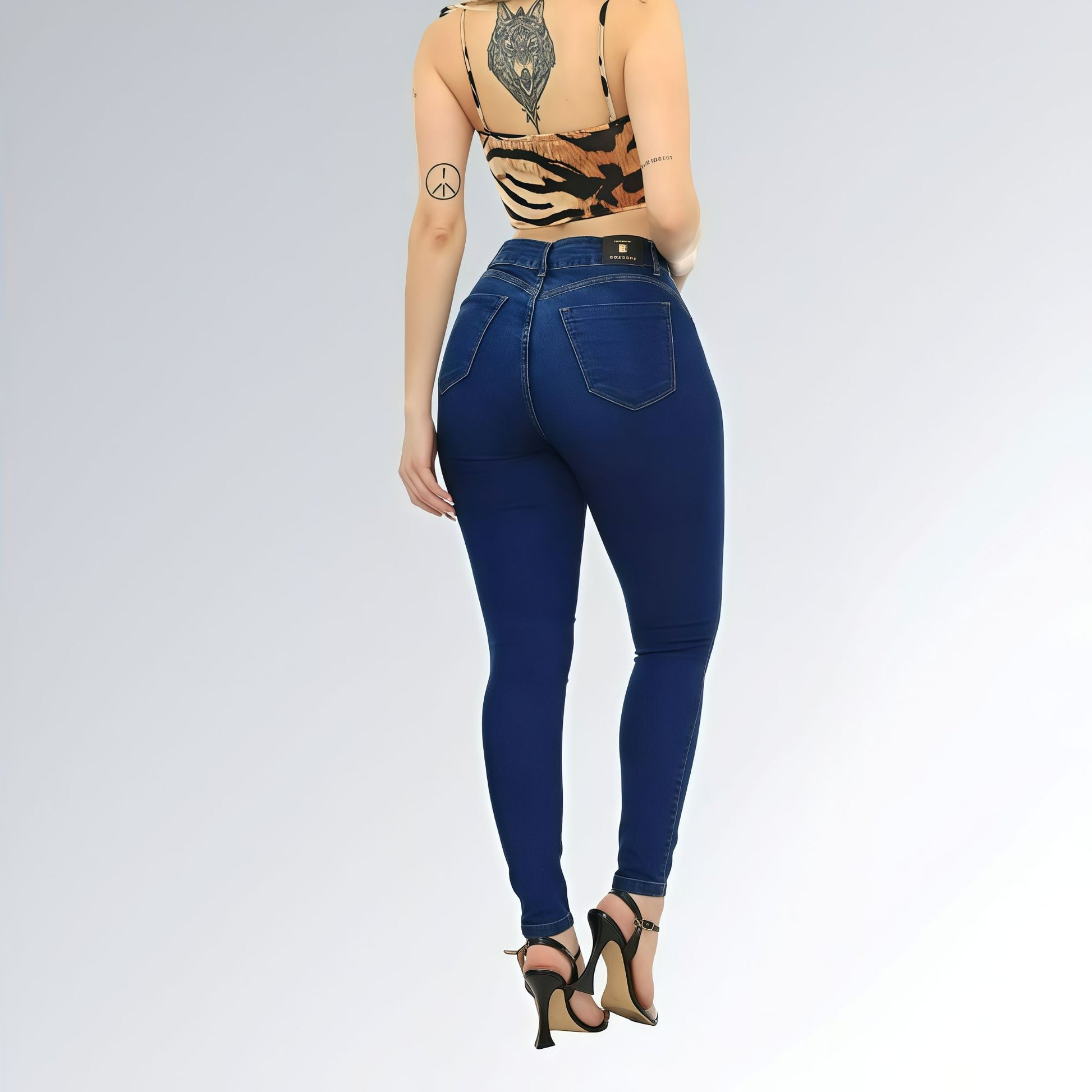 Calça Jeans Skinny Azul Levanta Bumbum Feminina Jz New Moda
