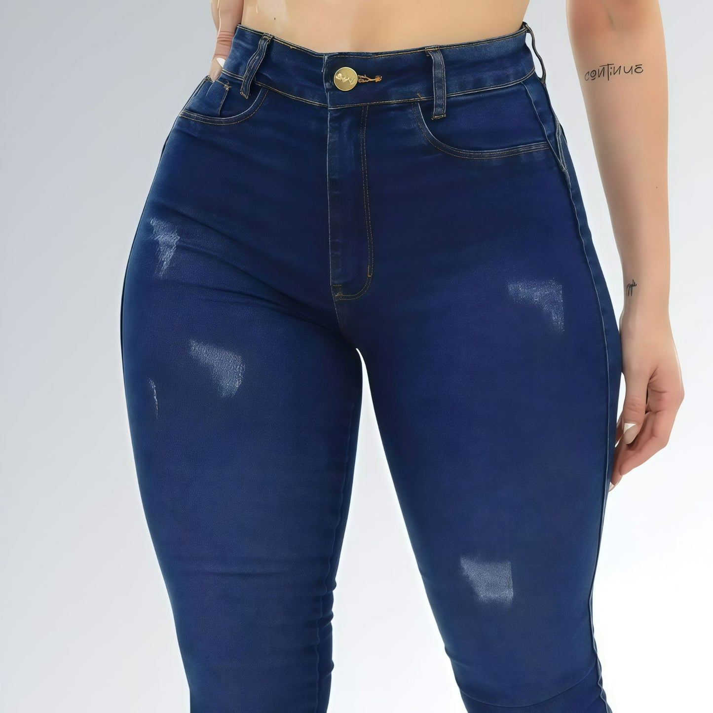 Calça Jeans Skinny Azul Levanta Bumbum Feminina Jz New Moda