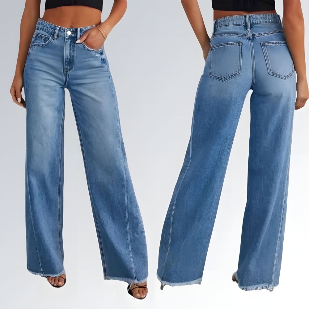 Calça Jeans Solta Perna Larga - JZ NEW MODA