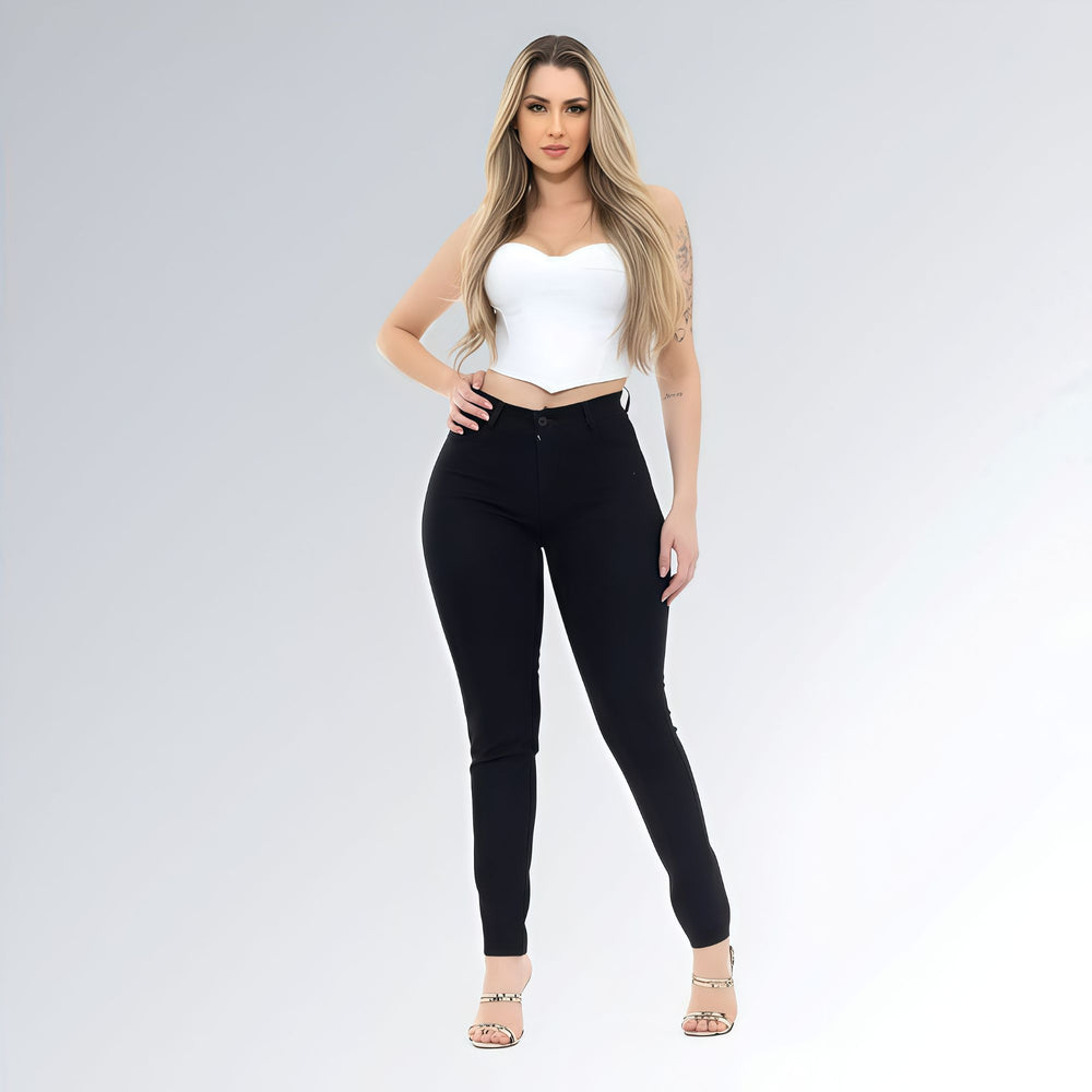 Calça Sarja Skinny Cintura Alta Black Feminina Jz New Moda