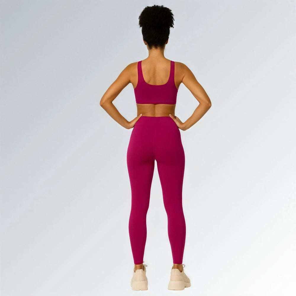 Calça legging feminina rosa escuro de cintura alta, modelo compressão Jz new moda