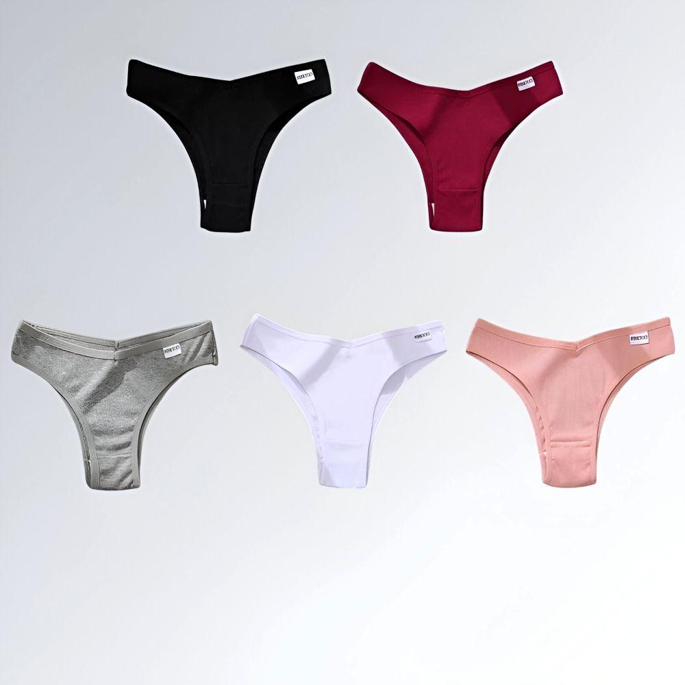 Calcinha Algodão 5 Pçs - JZ NEW MODA