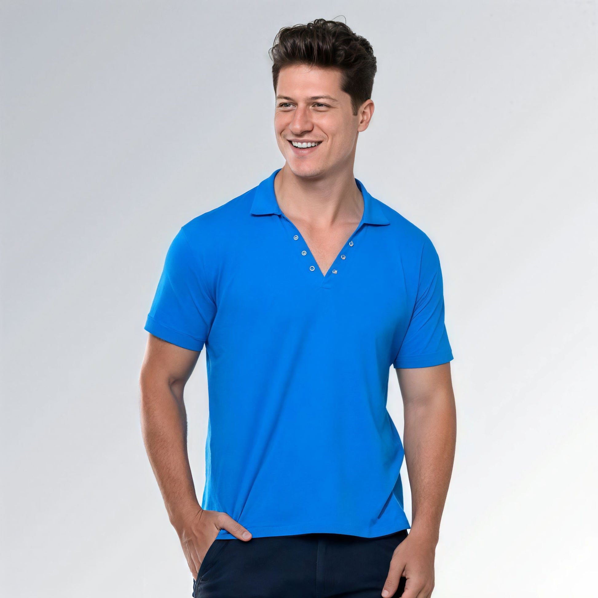 Camisa Polo Masculina de Algodão Moderna com Visual Clássico Jz new moda