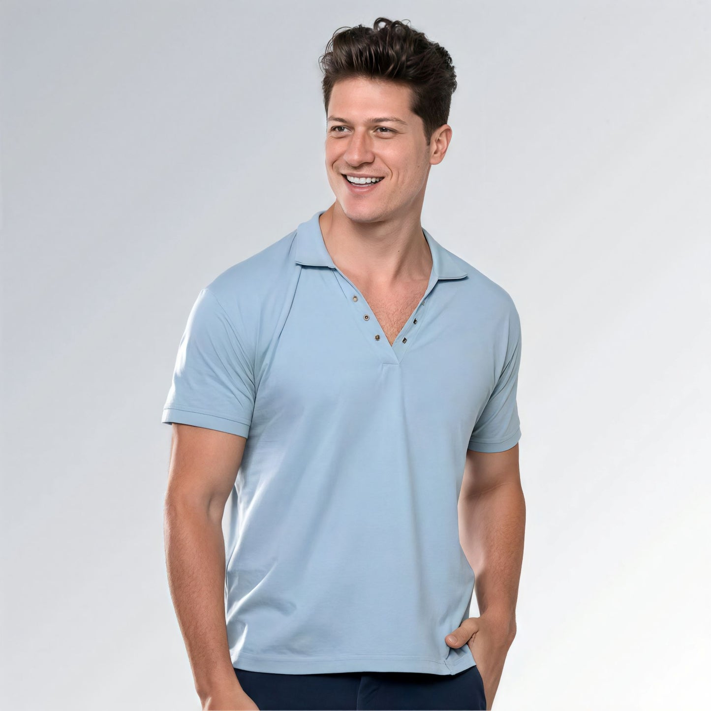 Camisa Polo Masculina de Algodão Moderna com Visual Clássico Jz new moda