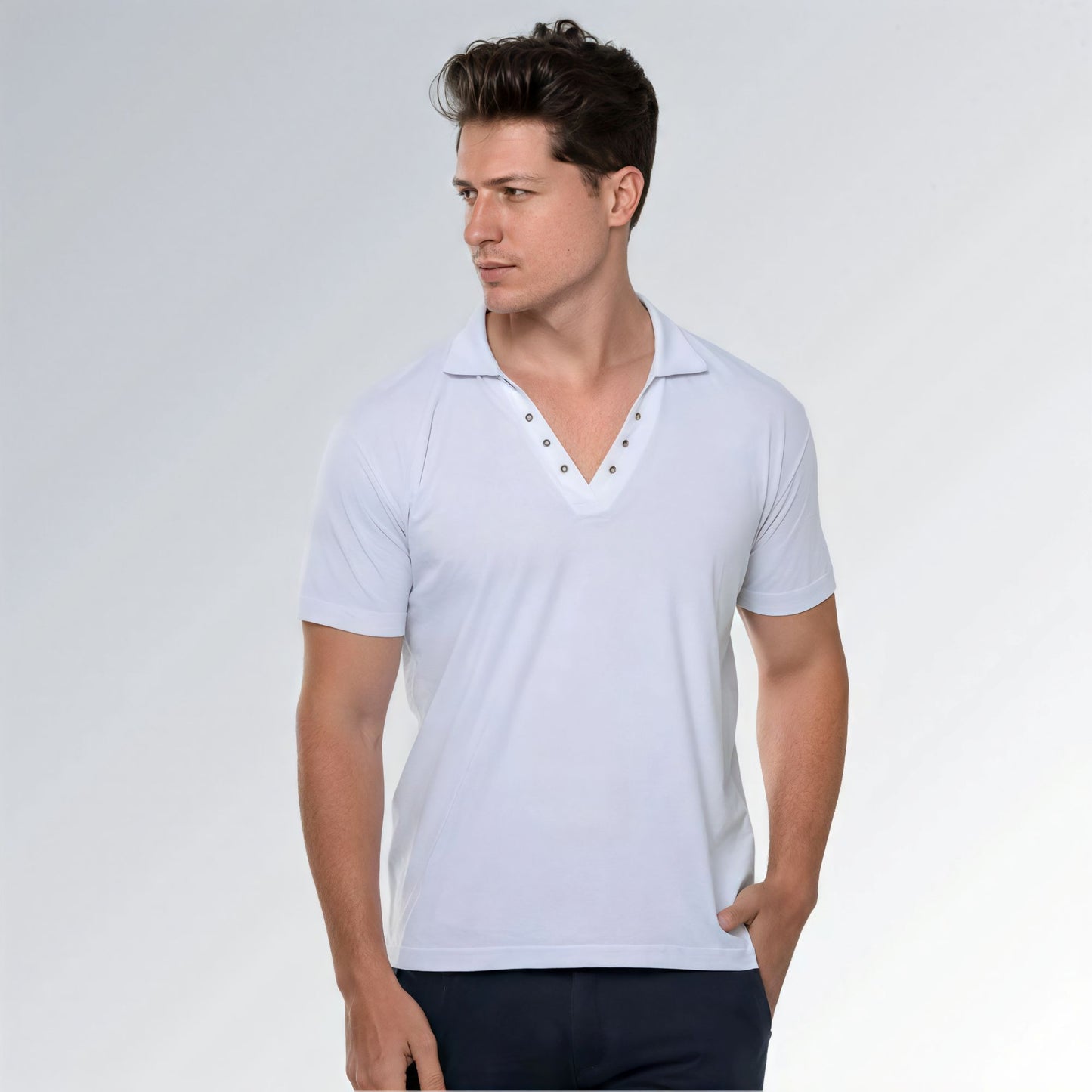 Camisa Polo Masculina de Algodão Moderna com Visual Clássico Jz new moda