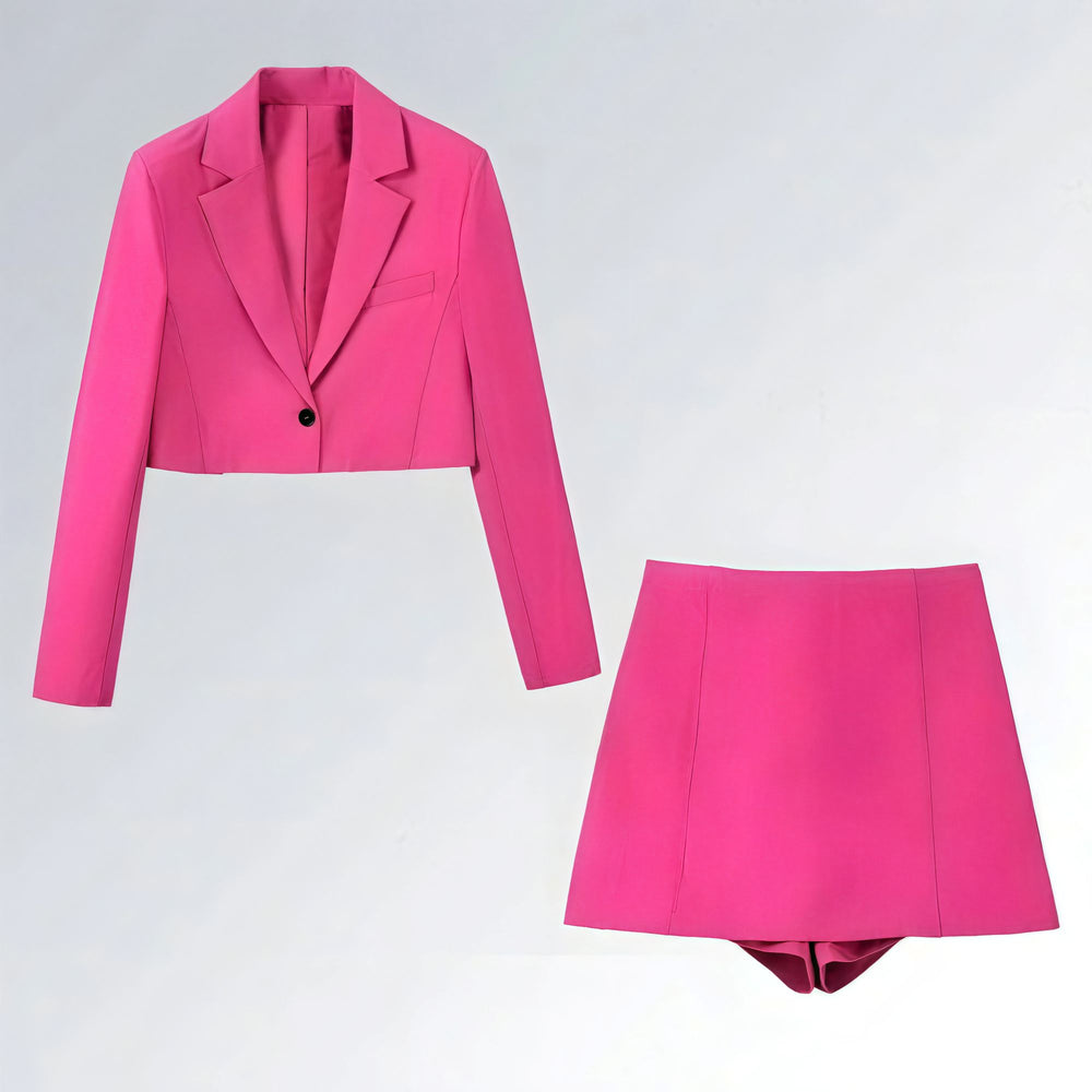 Blazer + Saia Pink Traf - JZ NEW MODA