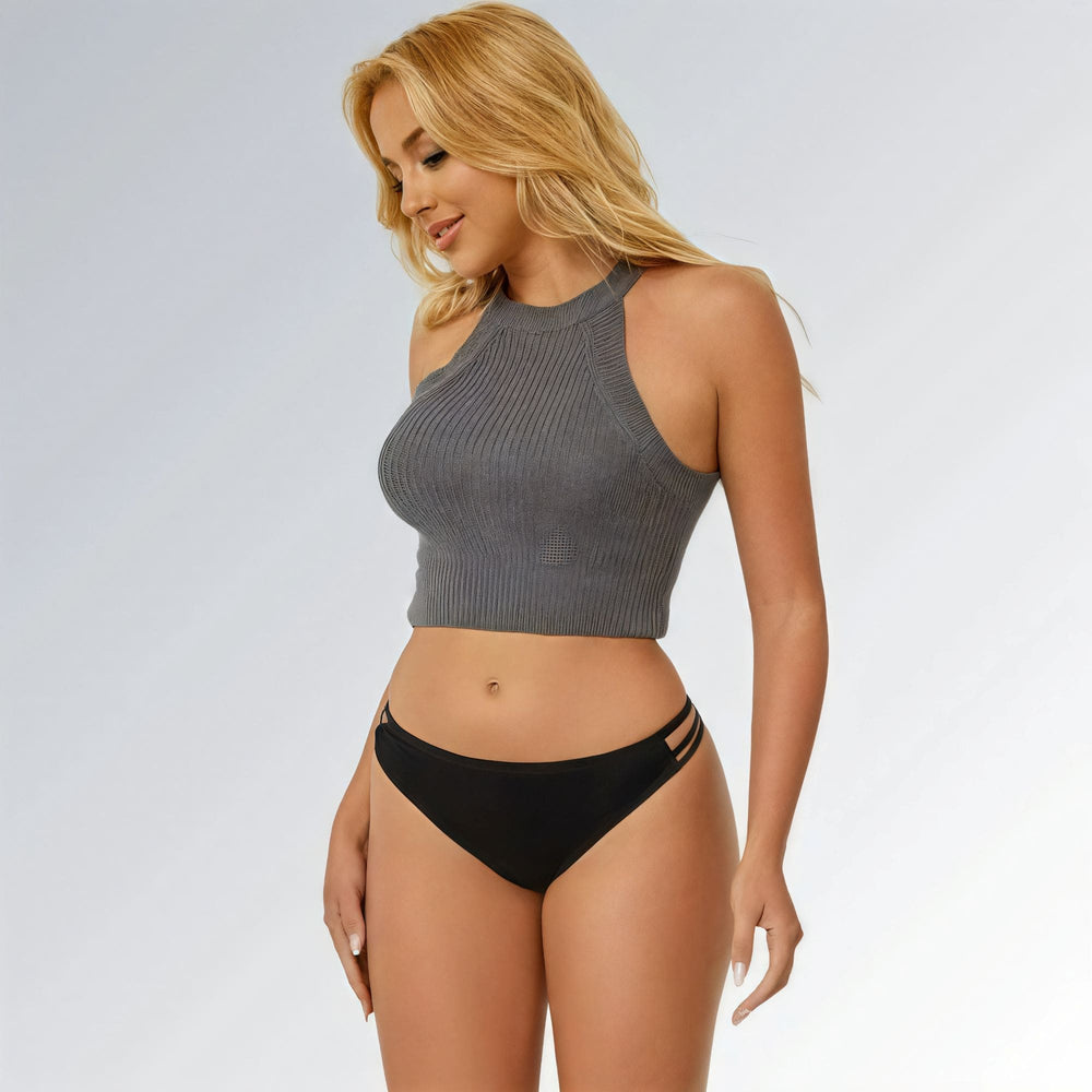 Conjunto de 3 peças de calcinhas femininas de renda floral cintura baixa Jz new moda