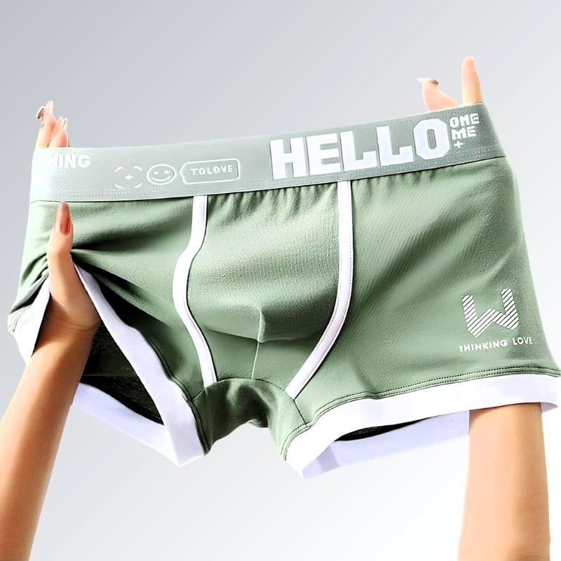 Cueca de Algodão Boxer Hello - JZ NEW MODA