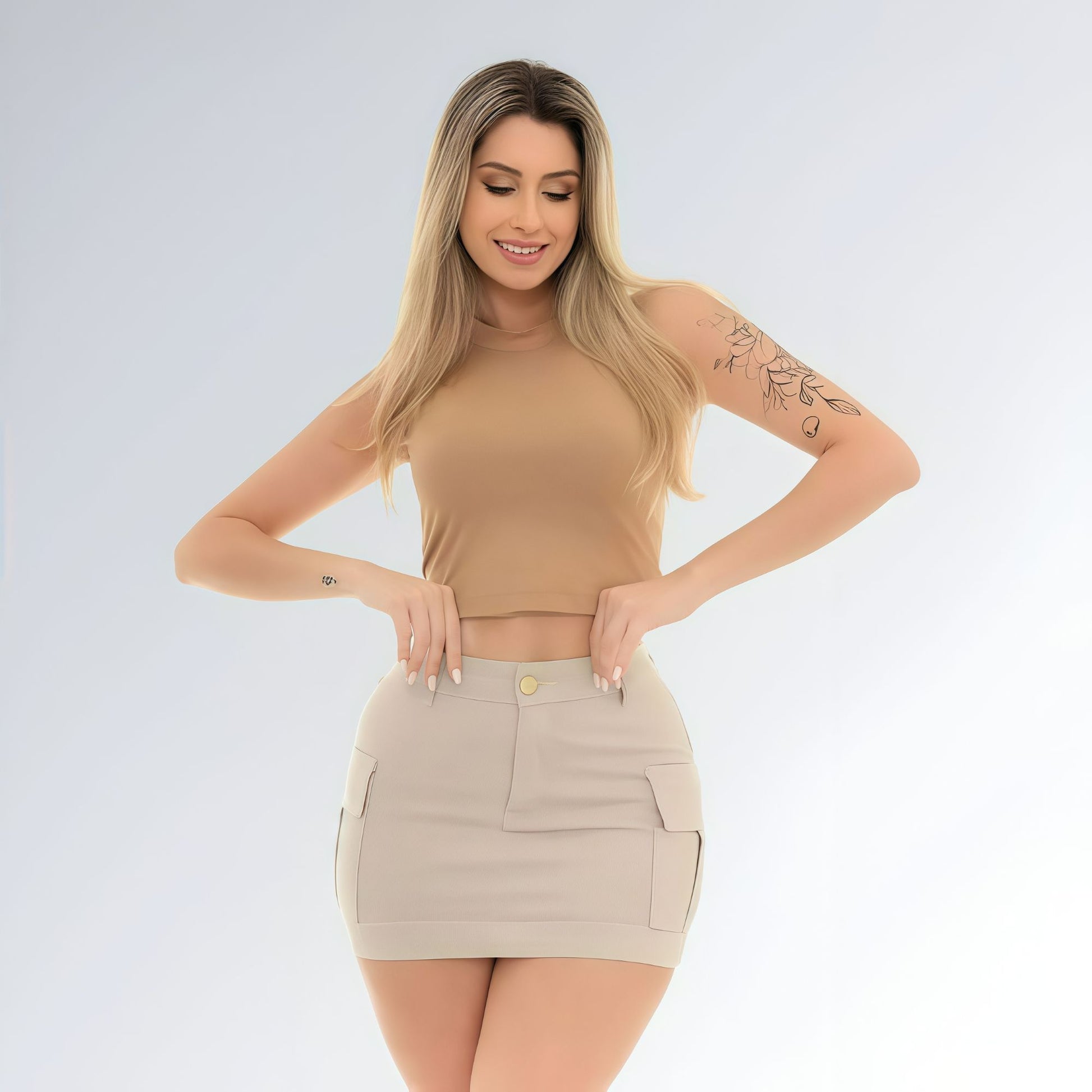 Mini Saia Jeans Cargo - JZ NEW MODA