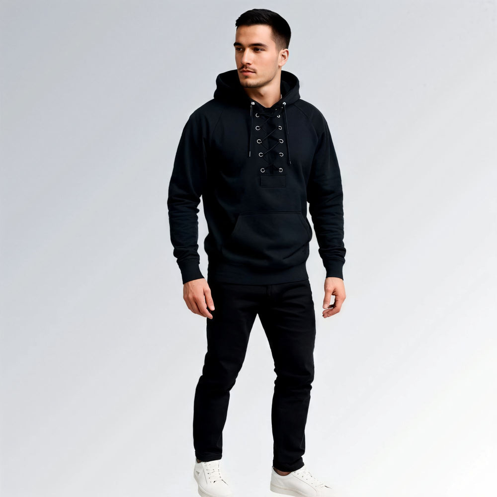 Moletom Casual Masculino Moda Esportiva Multibolsos Jaqueta com Capuz Retrô Jz new moda