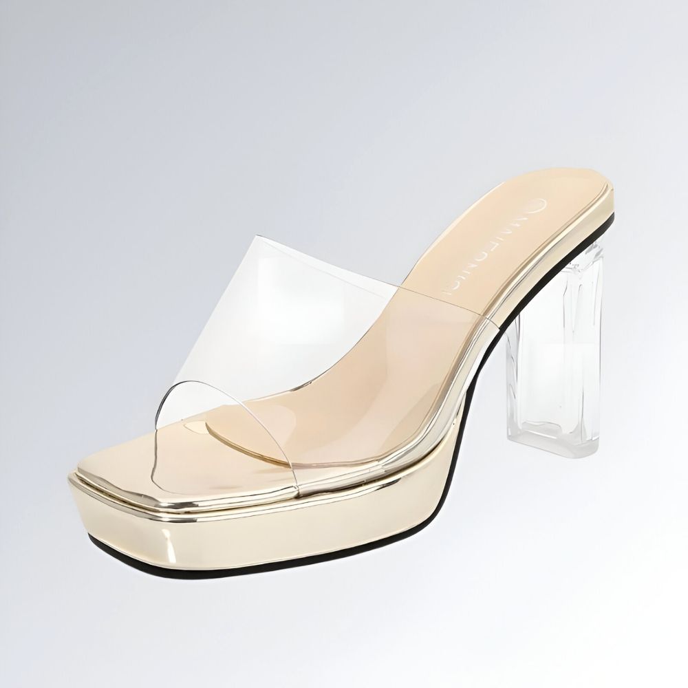 Salto Transparente Dedo Aberto - JZ NEW MODA