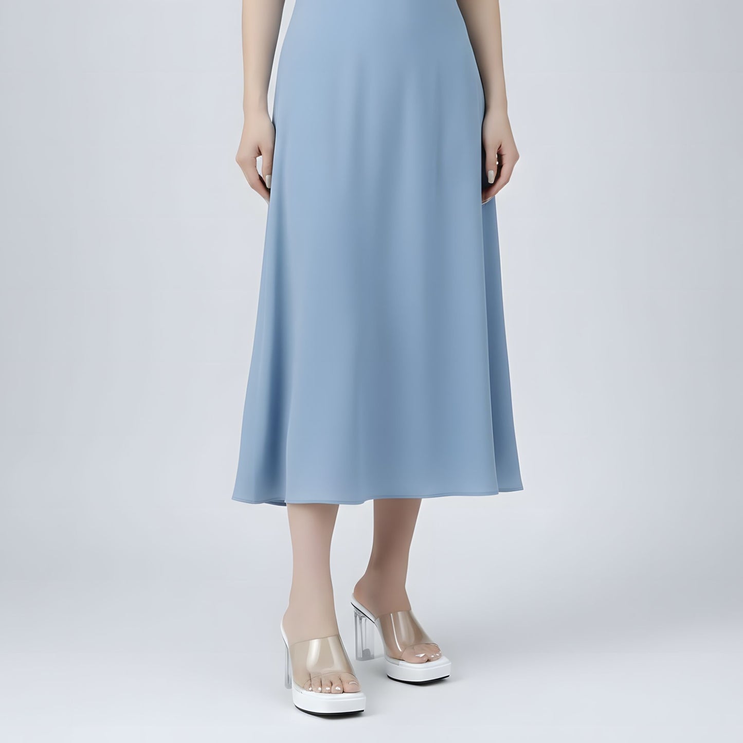 Salto Transparente Dedo Aberto - JZ NEW MODA