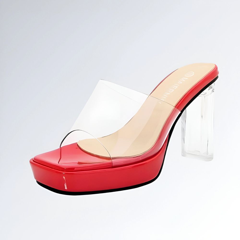 Salto Transparente Dedo Aberto - JZ NEW MODA