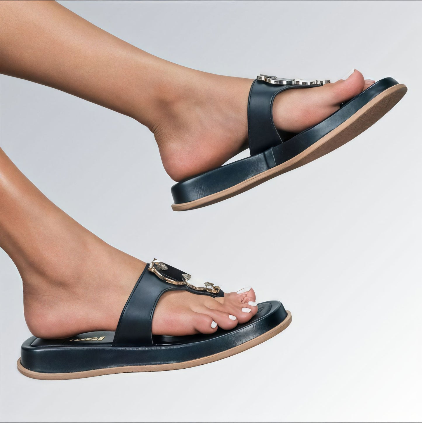 Sandália Flat Mary Feminina GuGi Sola Reta Plataforma Antiderrapante jz new moda