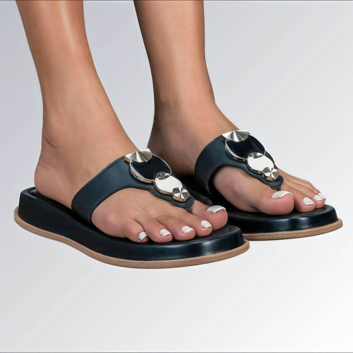 Sandália Flat Mary Feminina GuGi Sola Reta Plataforma Antiderrapante jz new moda