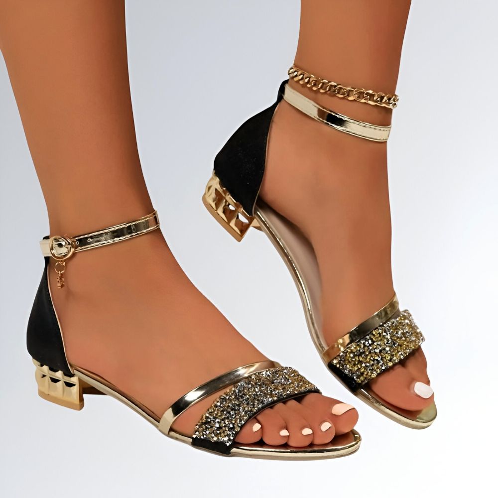 Sandália Gladiador Salto Baixo - JZ NEW MODA