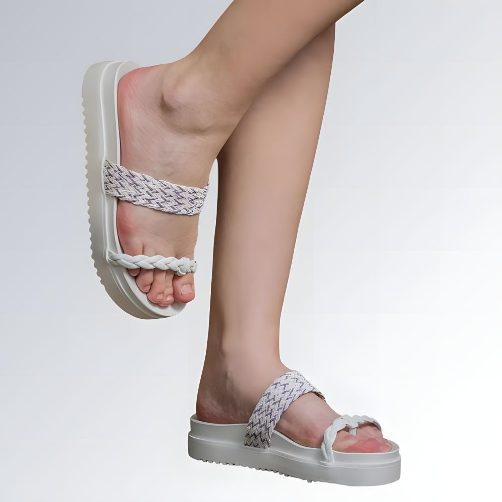 Sandália Papete Tressê Feminina GuGi Birkenstocks Com Tiras Trançadas Jz new moda