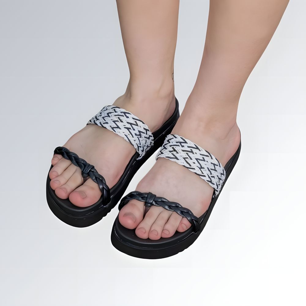 Sandália Papete Tressê Feminina GuGi Birkenstocks Com Tiras Trançadas Jz new moda