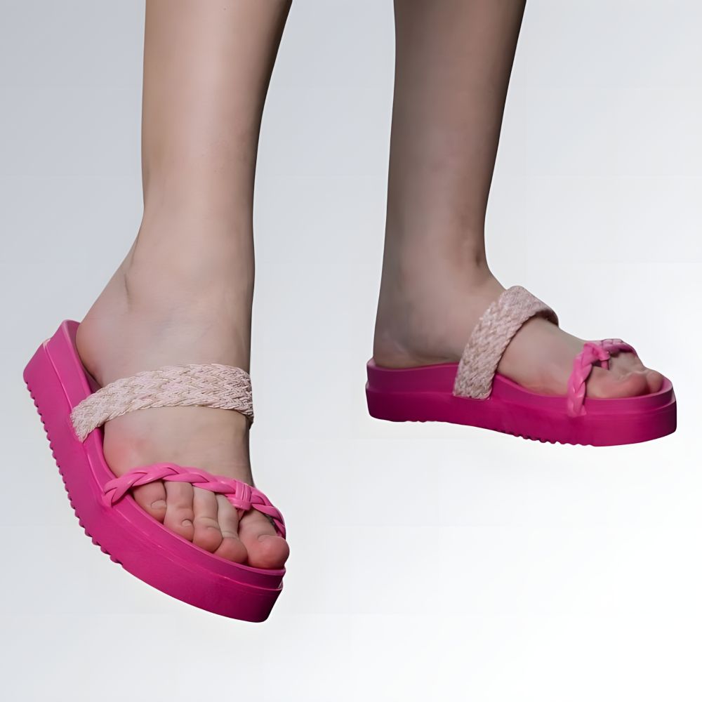 Sandália Papete Tressê Feminina GuGi Birkenstocks Com Tiras Trançadas Jz new moda