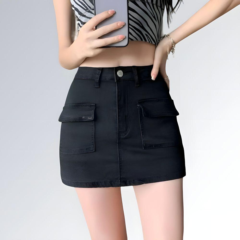 Short Saia Jeans Denim - JZ NEW MODA