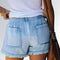 Shorts Jeans Casual Cordão Elástico - JZ NEW MODA