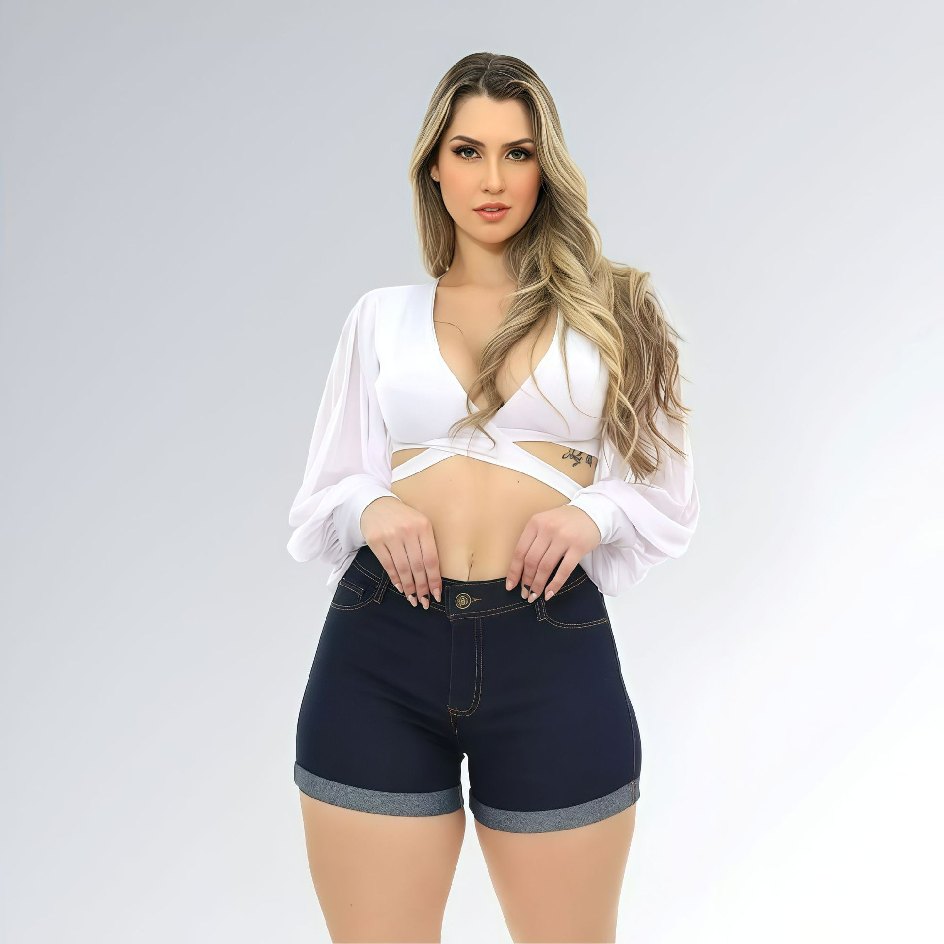 Shorts Jeans Levanta Bumbum Feminino Jz New Moda