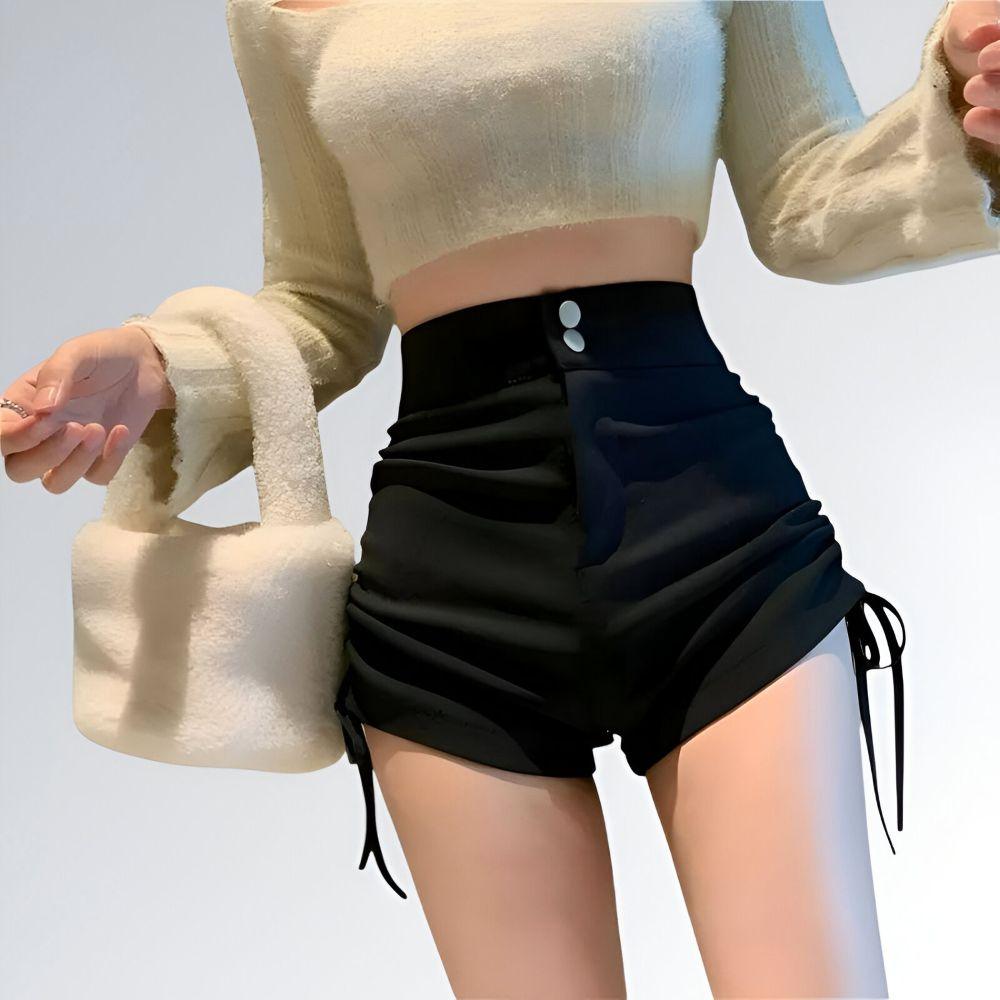 Shorts Cintura Alta Preto - JZ NEW MODA