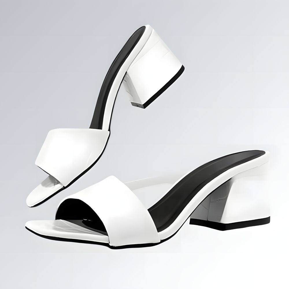 Tamanco Salto Médio Quadrado - JZ NEW MODA