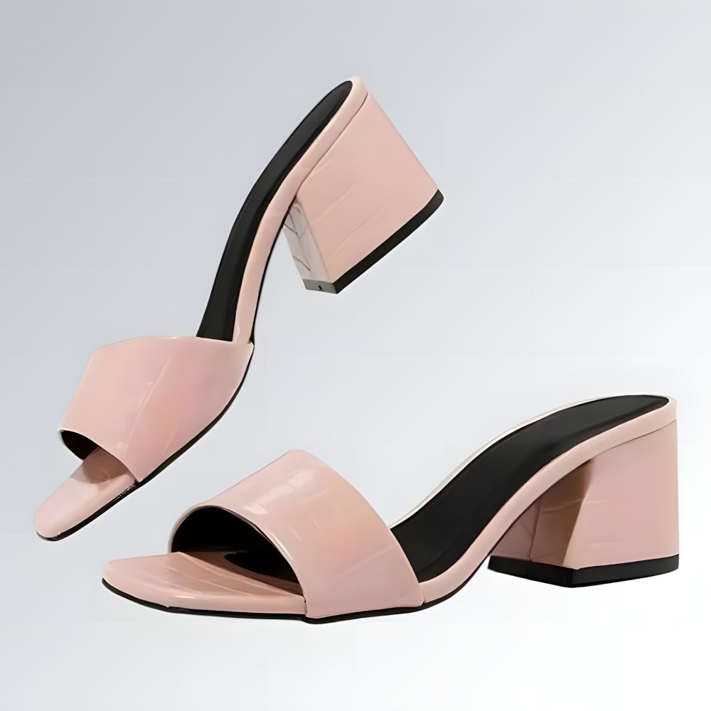 Tamanco Salto Médio Quadrado - JZ NEW MODA