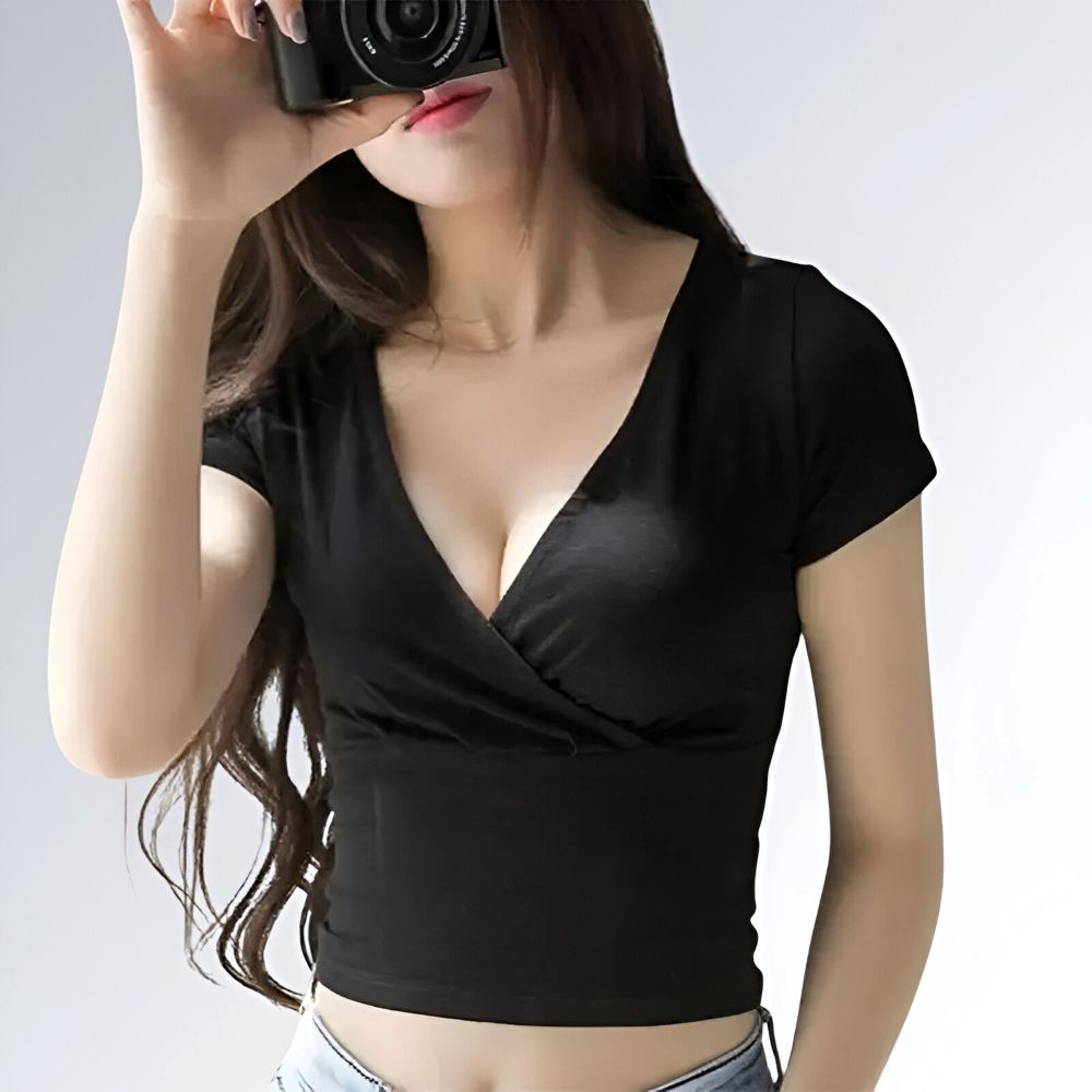Top Curto Moda Coreana - JZ NEW MODA