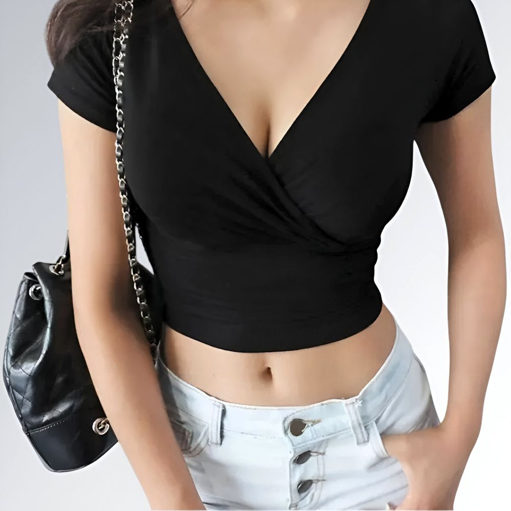 Top Curto Moda Coreana - JZ NEW MODA