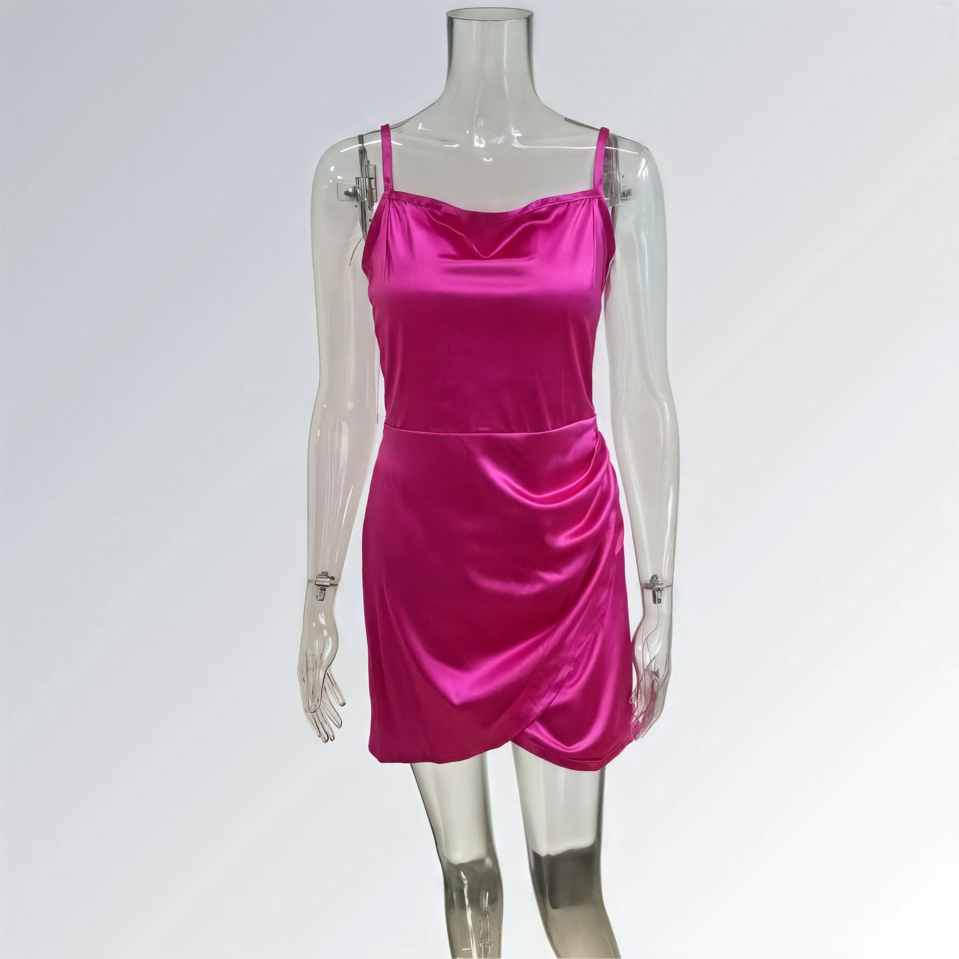 Vestidos Plissado Caimento Slim Europeu Feminino Jz new moda