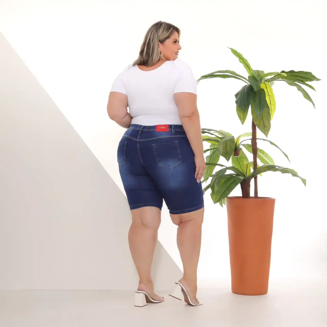 Shorts Jeans Feminino Plus Size Modelo Premium Jz new moda