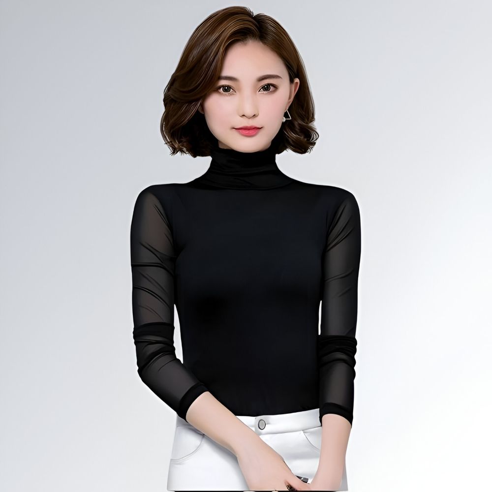 Blusa Manga Longa FEMME - JZ NEW MODA