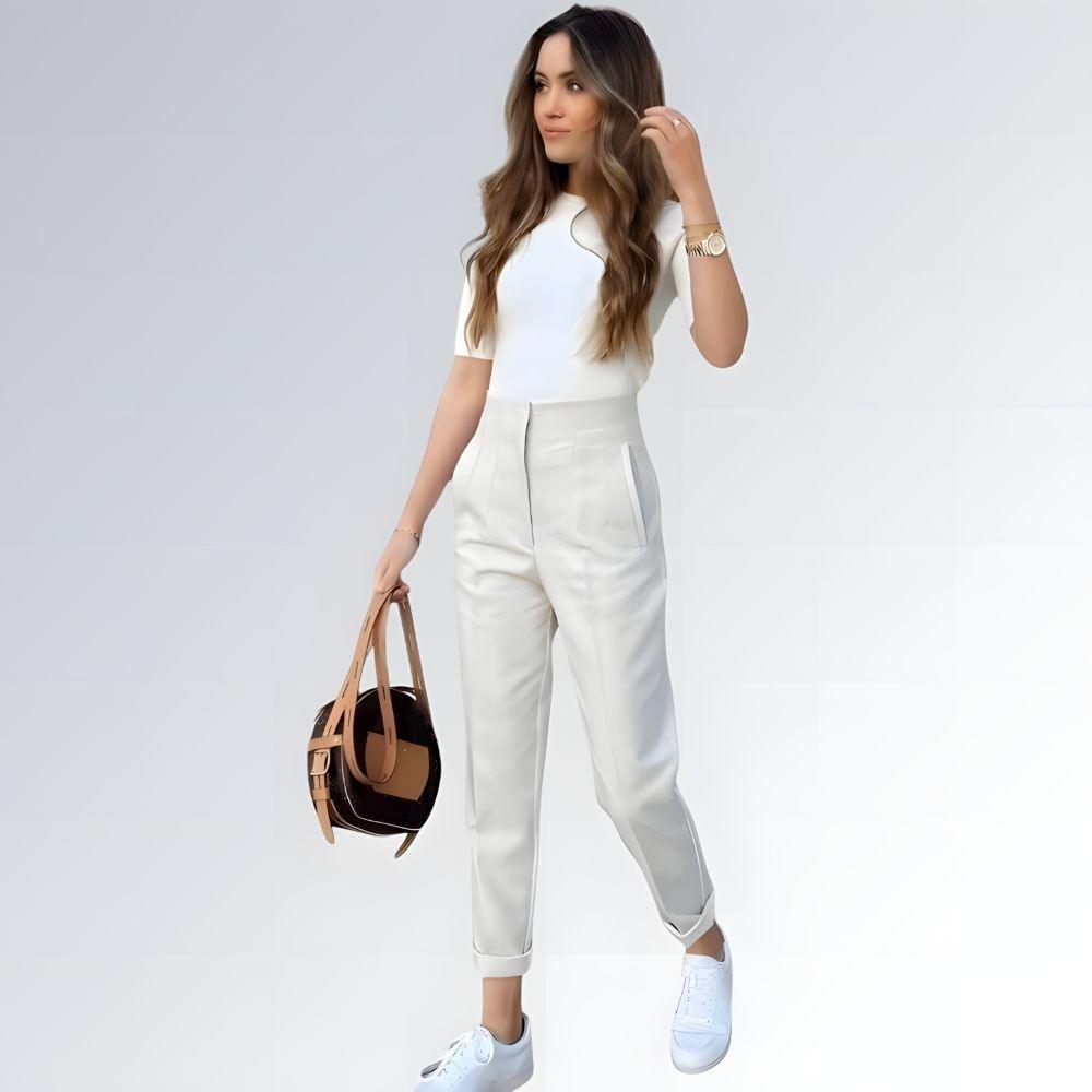 Calça Formal Cintura Alta - JZ NEW MODA