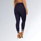 Calça Jeans Barra Dobrada Estampada Feminina Jz New Moda