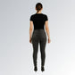 Calça Jeans Feminina Cinza Grafite Manchada Cintura Média Jz New Moda